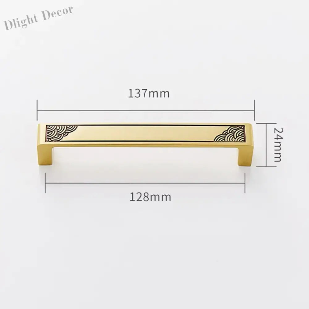 Antique Style Brass Furniture Handles – Vintage Cabinet Wardrobe and Drawer Knobs gold 137mm Handles