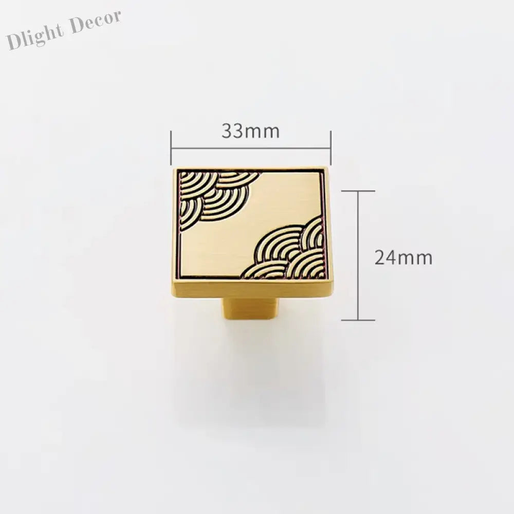 Antique Style Brass Furniture Handles – Vintage Cabinet Wardrobe and Drawer Knobs gold 33mm Handles