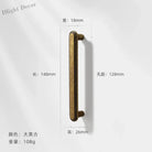 Antique Wardrobe Cabinet Handles - Retro Zinc Alloy Drawer Pulls and Knobs for Kitchen and Furniture 7055 128mm Handles