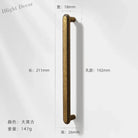 Antique Wardrobe Cabinet Handles - Retro Zinc Alloy Drawer Pulls and Knobs for Kitchen and Furniture 7055 192mm Handles