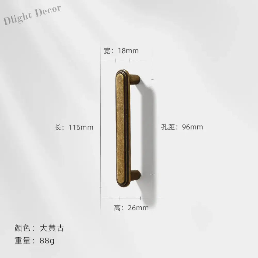 Antique Wardrobe Cabinet Handles - Retro Zinc Alloy Drawer Pulls and Knobs for Kitchen and Furniture 7055 96mm Handles