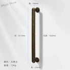 Antique Wardrobe Cabinet Handles - Retro Zinc Alloy Drawer Pulls and Knobs for Kitchen and Furniture 7056 192mm Handles