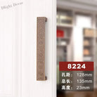 Antique Yellow Bronze Wardrobe Handles - Modern Zinc Alloy Drawer Knobs for Cabinets and Closets 8224 128mm Handles