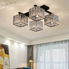 Anya’s Modern Crystal Chandelier - Square Design Ceiling Light