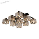 Anya’s Modern Crystal Chandelier - Square Design Ceiling Light