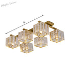 Anya’s Modern Crystal Chandelier - Square Design Ceiling Light