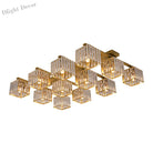 Anya’s Modern Crystal Chandelier - Square Design Ceiling Light