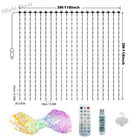 APP Controlled 16 Million Colors RGB LED Curtain Lights Holiday Party Decoration 3x3m-400LED holiday lighting