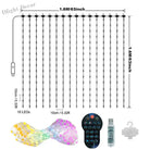 APP Controlled 16 Million Colors RGB LED Curtain Lights Holiday Party Decoration holiday lighting
