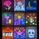 APP Controlled 16 Million Colors RGB LED Curtain Lights Holiday Party Decoration holiday lighting