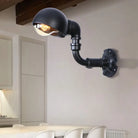 Aria Industrial Chic Sconce: Vintage Charm With Modern Versatility Black / C Wall Light