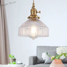 Ariana - Modern Industrial Pendant Light With Clear Glass Bowl (1 - Light Brass) Lighting