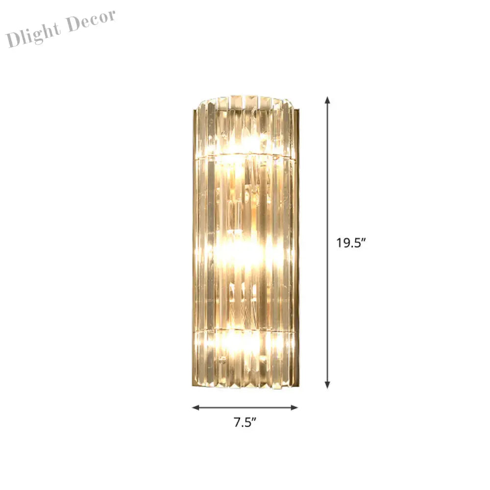 Ariana’s Golden Embrace: Sparkling Elegance Meets Modern Functionality Wall Light