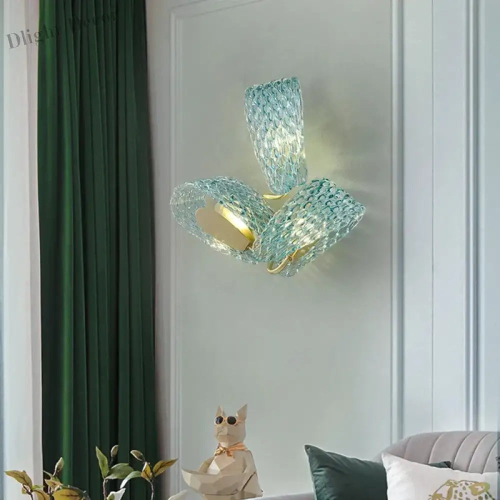 Aria’s Modern Glass Wall Lamp - Creative Light Luxury For Your Corridor And Tv Background Wall Lamp