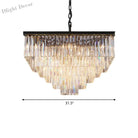 Ariel Cascading Crystal Elegance: Modern Chandelier (5 Tiers Or More) Chandelier