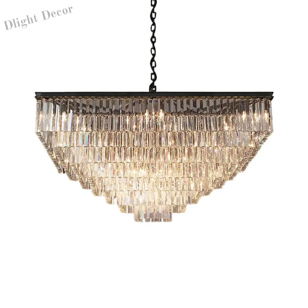 Ariel Cascading Crystal Elegance: Modern Chandelier (5 Tiers Or More) Chandelier