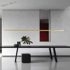 Artistic Led Linear Pendant Lamp - Ideal For Dining Tables Kitchens And Bars Lights