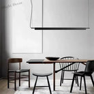 Artistic Led Linear Pendant Lamp - Ideal For Dining Tables Kitchens And Bars Lights