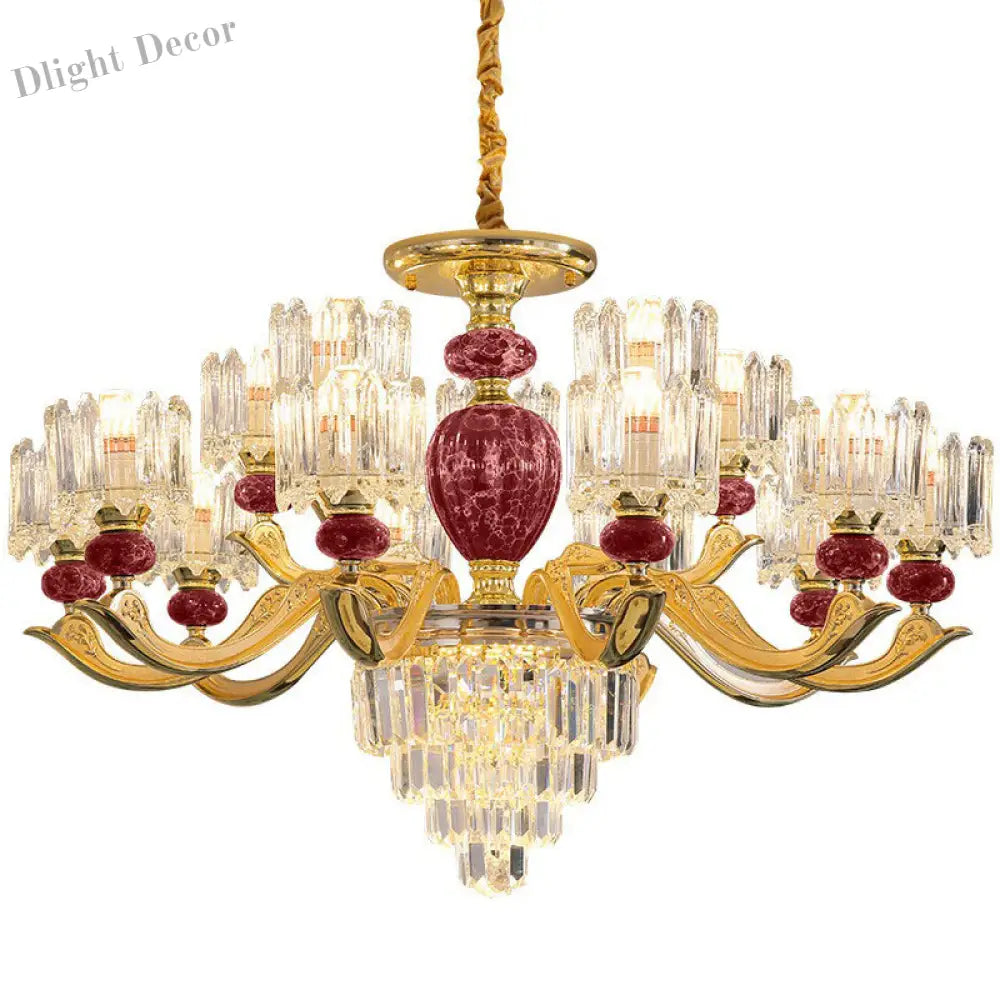 Astoria’s Prismatic Chandelier: Modern Elegance With Vintage Charm (Multiple Colors Sizes)