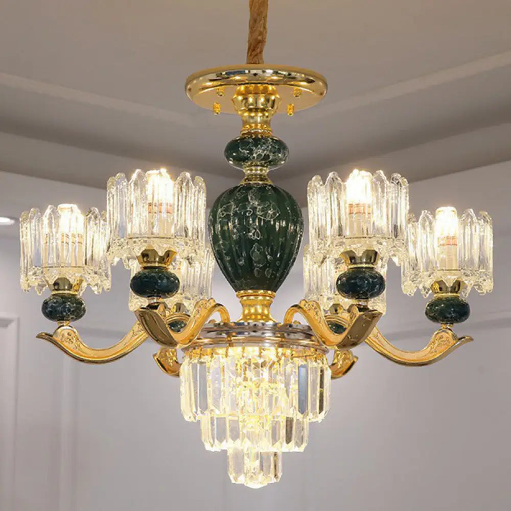 Astoria’s Prismatic Chandelier: Modern Elegance With Vintage Charm (Multiple Colors Sizes) 6 /