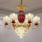 Astoria’s Prismatic Chandelier: Modern Elegance With Vintage Charm (Multiple Colors Sizes)