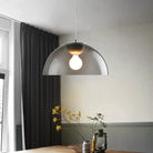 Astrid’s Nordic Dome Pendant Light (Red/Black/White) Black Lighting