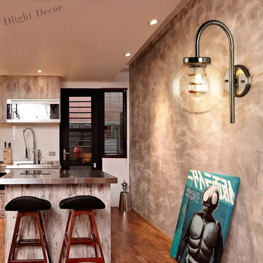 Autumn Industrial Wall Sconce: Vintage Charm Meets Modern Functionality Wall Lamp