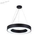 Avery’s Airy Ambiance: Minimalist Black Hoop Pendant Light Lighting