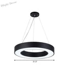 Avery’s Airy Ambiance: Minimalist Black Hoop Pendant Light Lighting