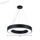 Avery’s Airy Ambiance: Minimalist Black Hoop Pendant Light Lighting