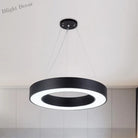 Avery’s Airy Ambiance: Minimalist Black Hoop Pendant Light Lighting