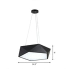 Avery’s Modern Chandelier: A Touch Of Sophistication For Your Office Black / 24.5’ White