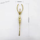 Ballet Brass Thinker Handle – Luxurious Solid Brass Pull for Cabinets Wardrobes and Drawers A(272x54x34mm) Handles