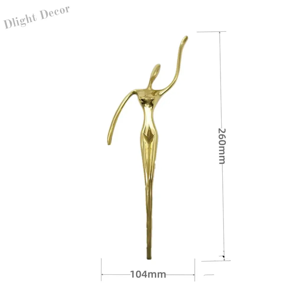 Ballet Brass Thinker Handle – Luxurious Solid Brass Pull for Cabinets Wardrobes and Drawers B(260x104x35mm) Handles
