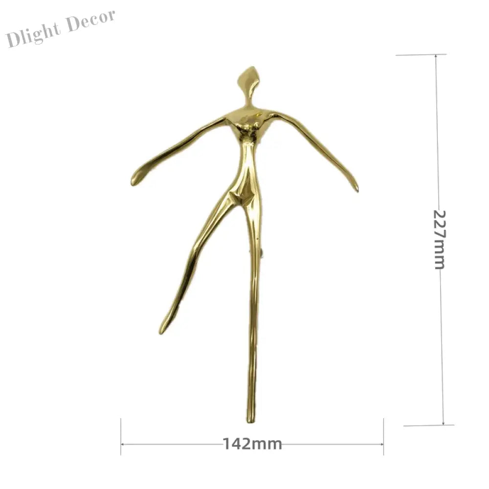Ballet Brass Thinker Handle – Luxurious Solid Brass Pull for Cabinets Wardrobes and Drawers D(227x142x35mm) Handles