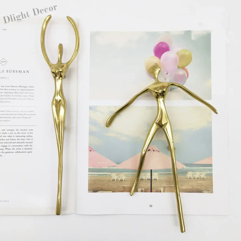 Ballet Brass Thinker Handle – Luxurious Solid Brass Pull for Cabinets Wardrobes and Drawers Handles