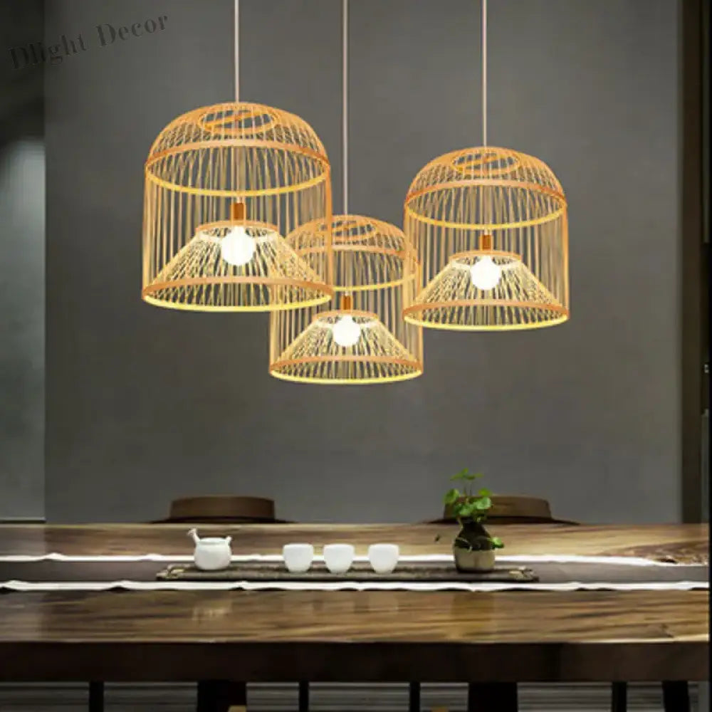 Bamboo Ceiling Lamp - Elegant Lighting For Hotel Restaurants Tea Rooms Cafes And Lounge Decor