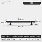Black and Gold Knurled Cabinet Handles – Modern Cupboard Drawer Pulls for Kitchen and Wardrobe Black 160mm Handles