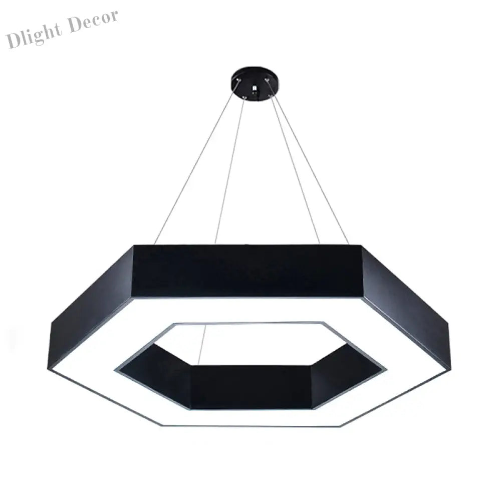 Blakely Modern Hexagonal Led Pendant: Illuminate Your Office With Style And Functionality Pendant