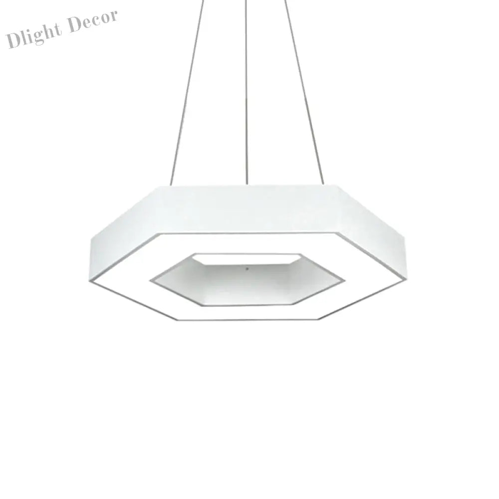 Blakely Modern Hexagonal Led Pendant: Illuminate Your Office With Style And Functionality Pendant