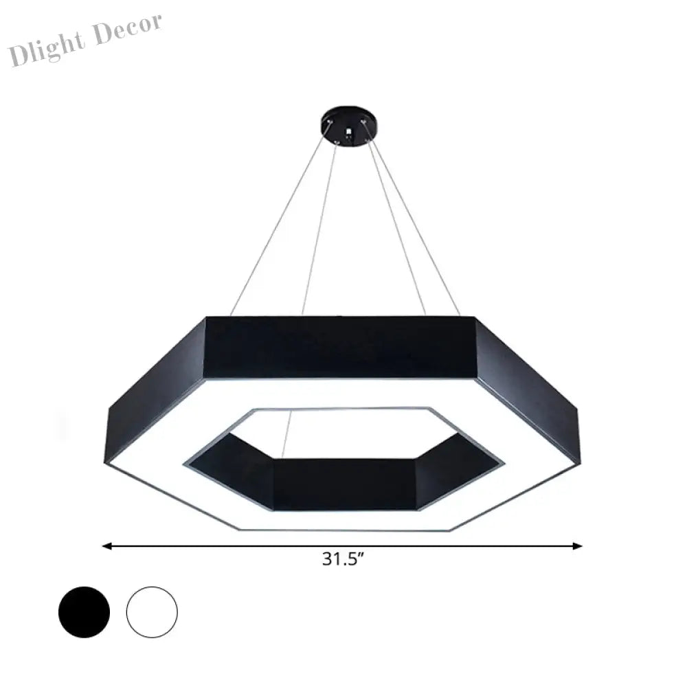 Blakely Modern Hexagonal Led Pendant: Illuminate Your Office With Style And Functionality Pendant