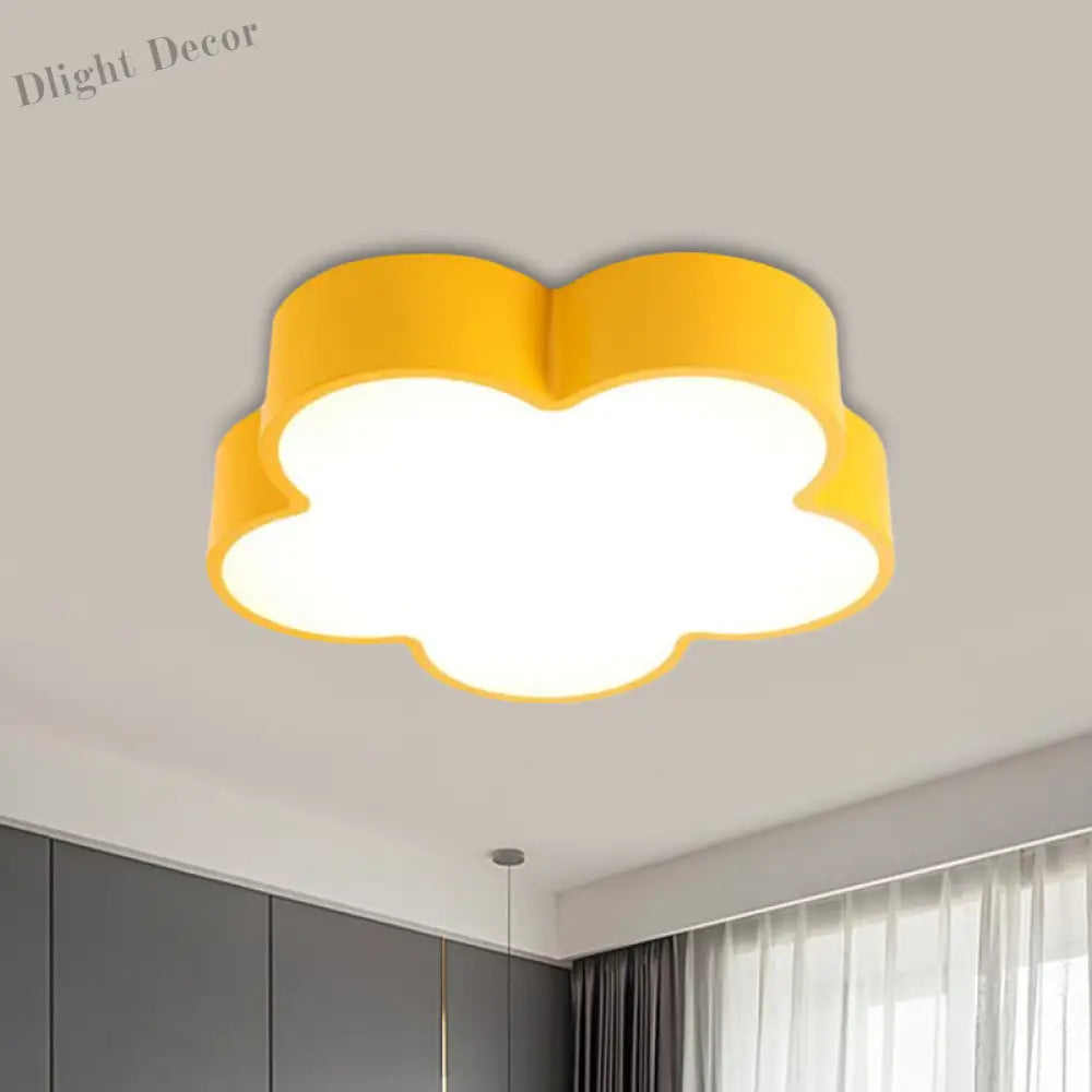 Blooming Fun: Colorful Flower Led Ceiling Light For Kids