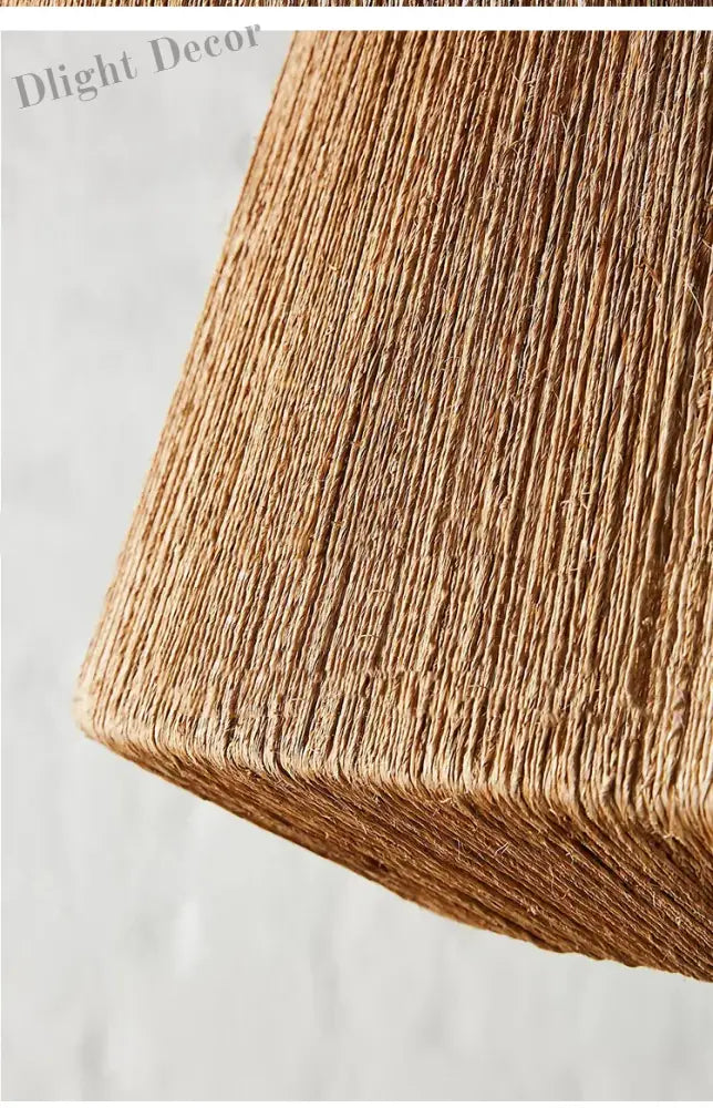 Bohemian Retro Chandelier - Handmade Rattan Pendant Lamps For Creative Country - Style Decor Lights