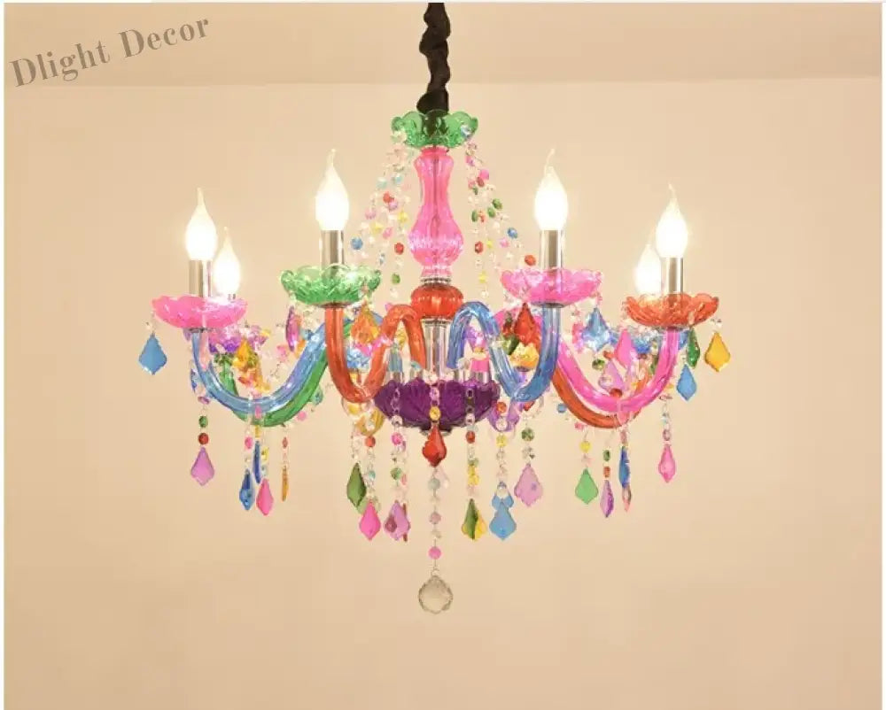 Bohemian Tiffany Style Crystal Chandelier - Vibrant Home Decor Lighting Chandelier