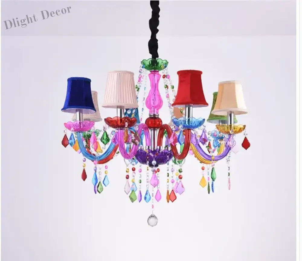 Bohemian Tiffany Style Crystal Chandelier - Vibrant Home Decor Lighting Chandelier