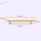 Brass and Acrylic Cabinet Handles – Colorful European Wardrobe Pulls for Furniture (96/128mm Hole Distance) 130mm A