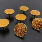 Brass and Red Copper Hammered Cabinet Knob – Modern Kitchen Drawer and Dresser Pull Handle Knob