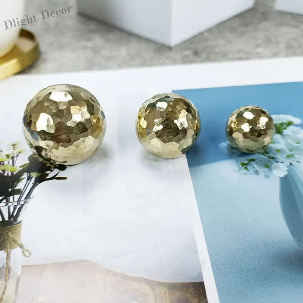 Brass Ball Cabinet Knobs – Modern Wardrobe Handles and Dresser Pulls Knob
