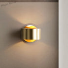 Brass Drum Wall Sconce: Modern 1 - Head Metal Bedroom Light Wall Lamp