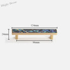 Brass Furniture Handle with Natural Shell – Modern Wardrobe Drawer and Dresser Knobs colorful 124mm Handles